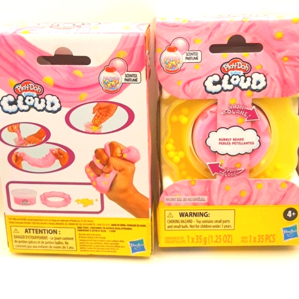 Play-Doh Super Cloud Kit Fidget, Bubblegum Scented, Valentine Gift 2-PACK NEW - Picture 6 of 16